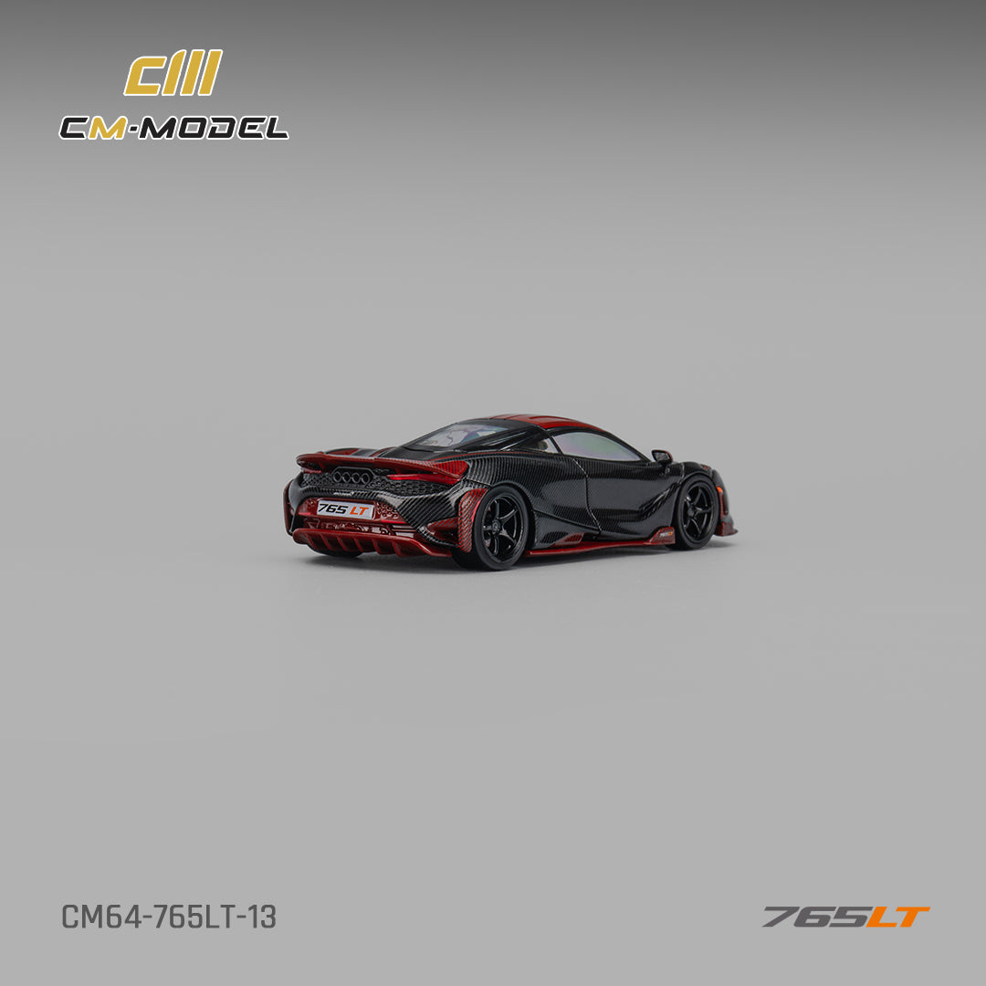 [CM MODEL] 1:64 Mclaren 765LT Full Carbon Red