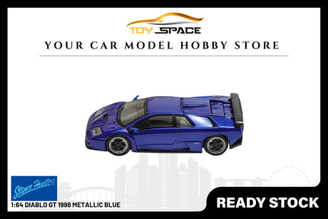 [STANCE HUNTERS] 1/64 Diablo GT 1998 Metallic Blue - Toy Space Diecast Online Store Singapore