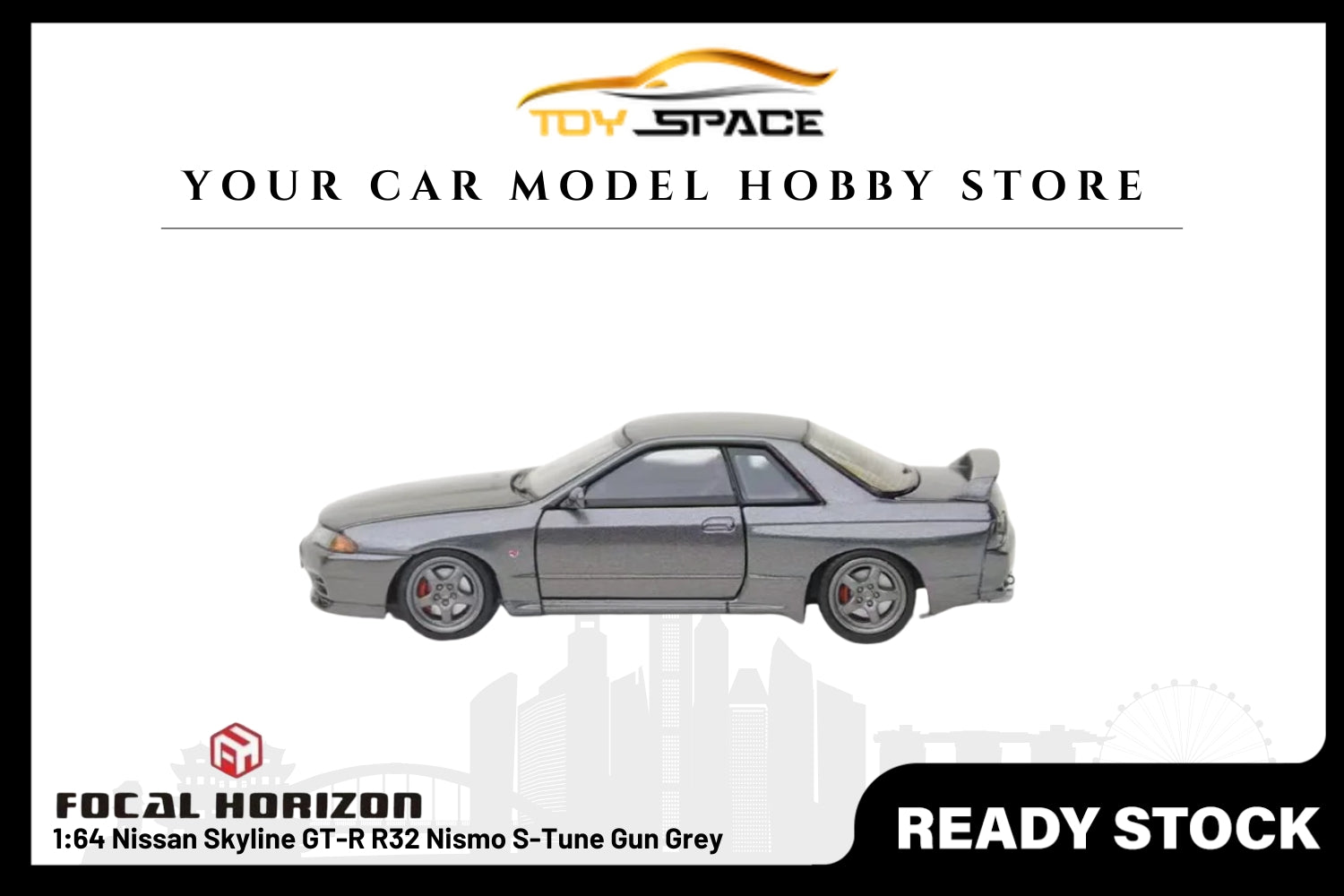 [FOCAL HORIZON] 1:64 Nissan Skyline GT-R R32 Nismo S-Tune Gun Grey
