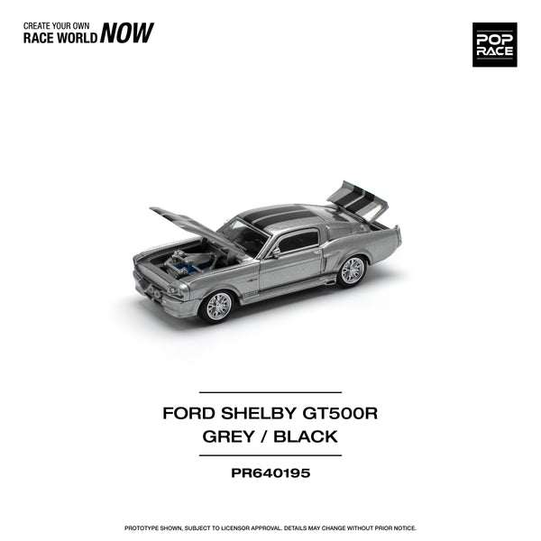 [POP RACE] 1:64 1967 Shelby Mustang GT500 Grey/Black