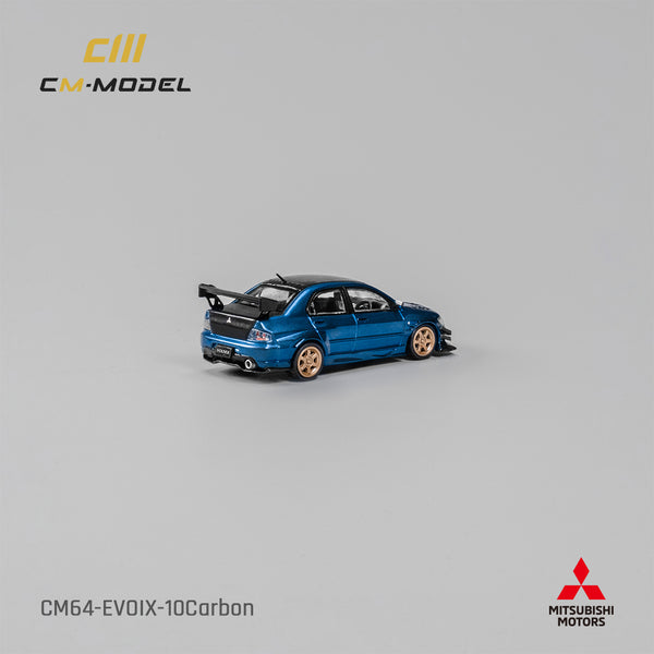 CM 1/64 Mitsubishi Lancer Evo IX Metallic Blue Carbon