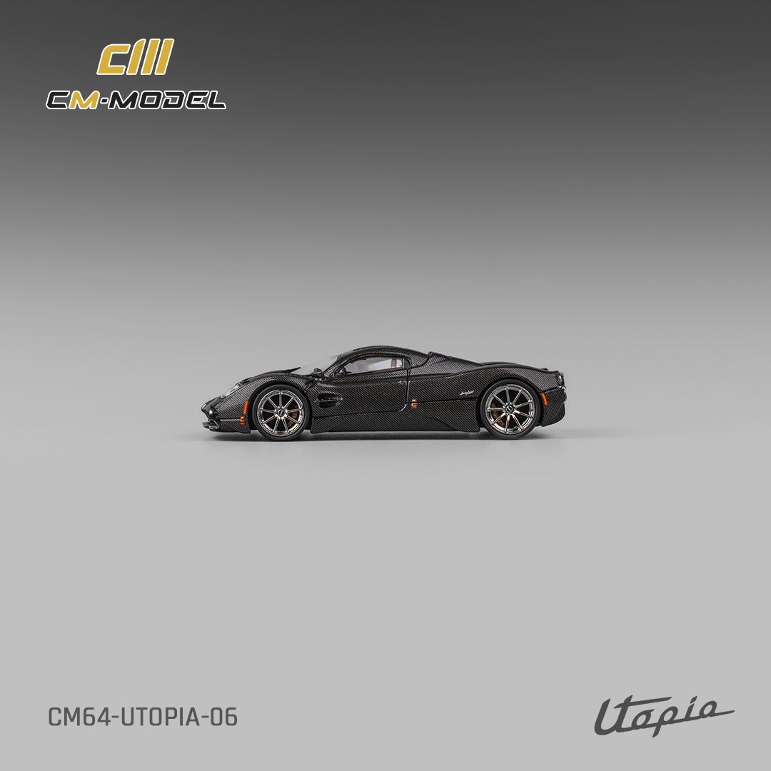 [CM MODEL] 1:64 Pagani Utopia Full Carbon With Red Line