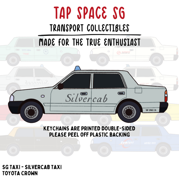 The SG Silvercab Taxi Keychain