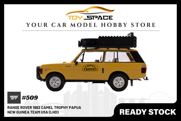 Mini GT Range Rover 1982 Camel Trophy  Papua New Guinea Team USA (LHD)