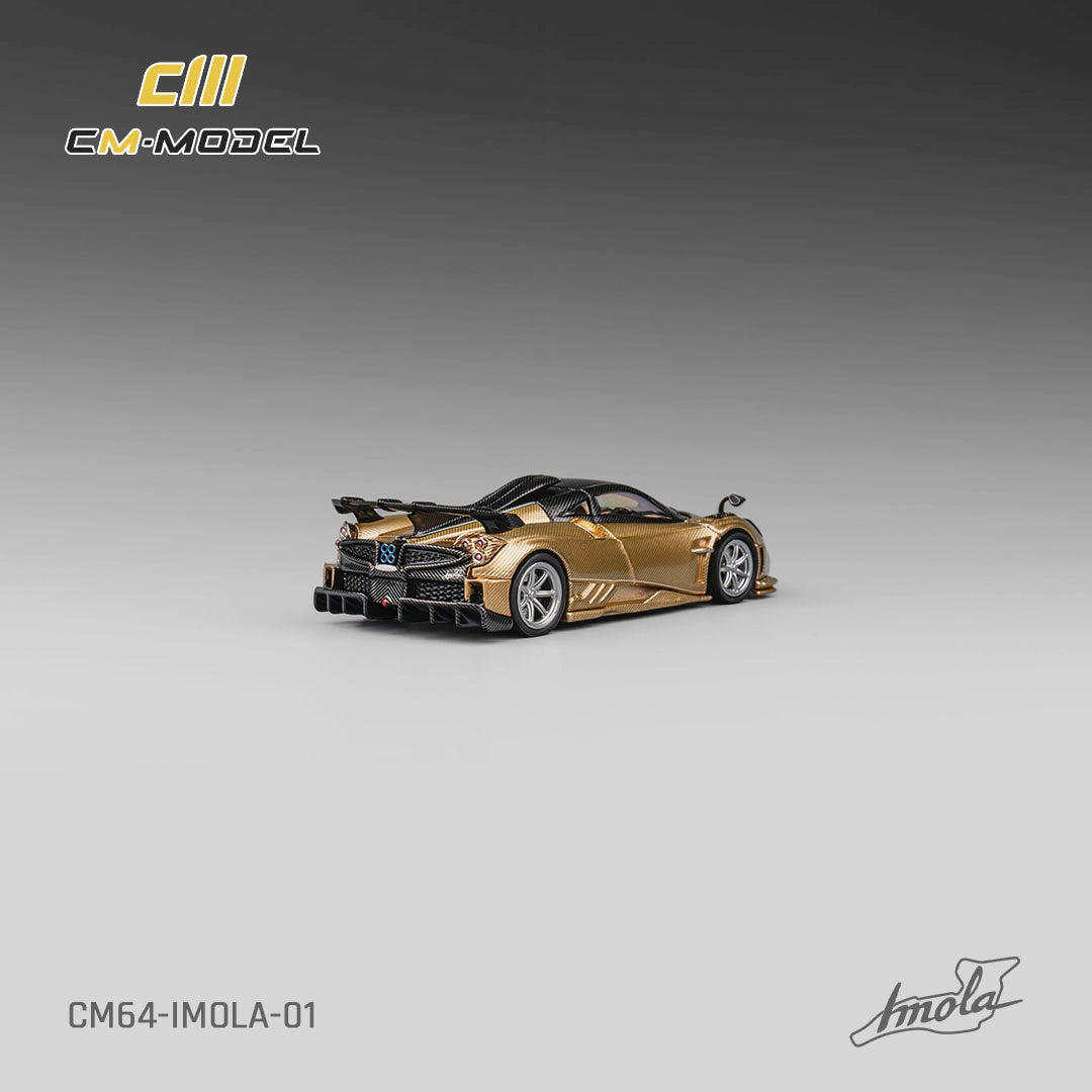 [CM MODEL] 1:64 Pagani Imola Gold Full Carbon