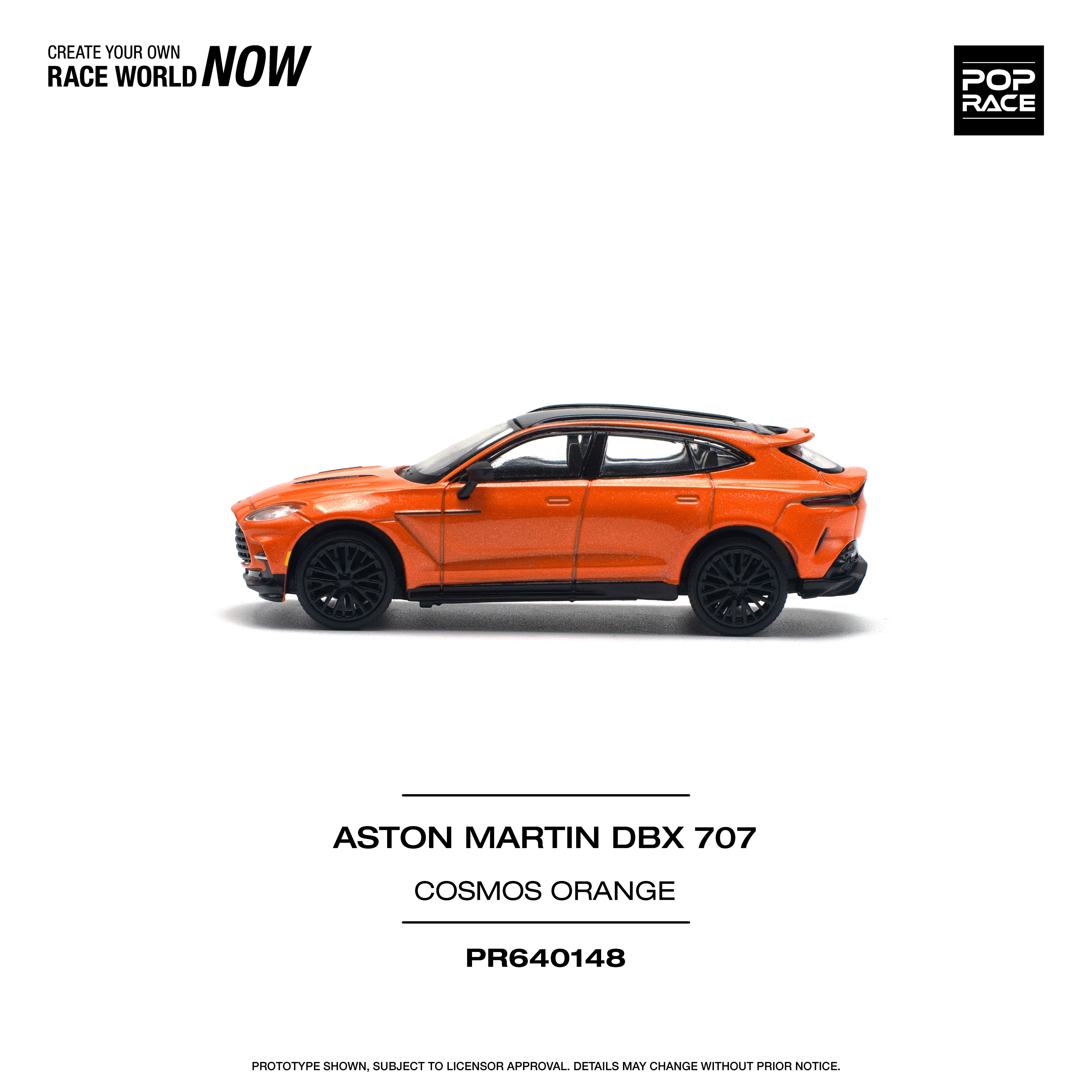 [POP RACE] 1/64 Aston Martin DBX 707 - Cosmos Orange