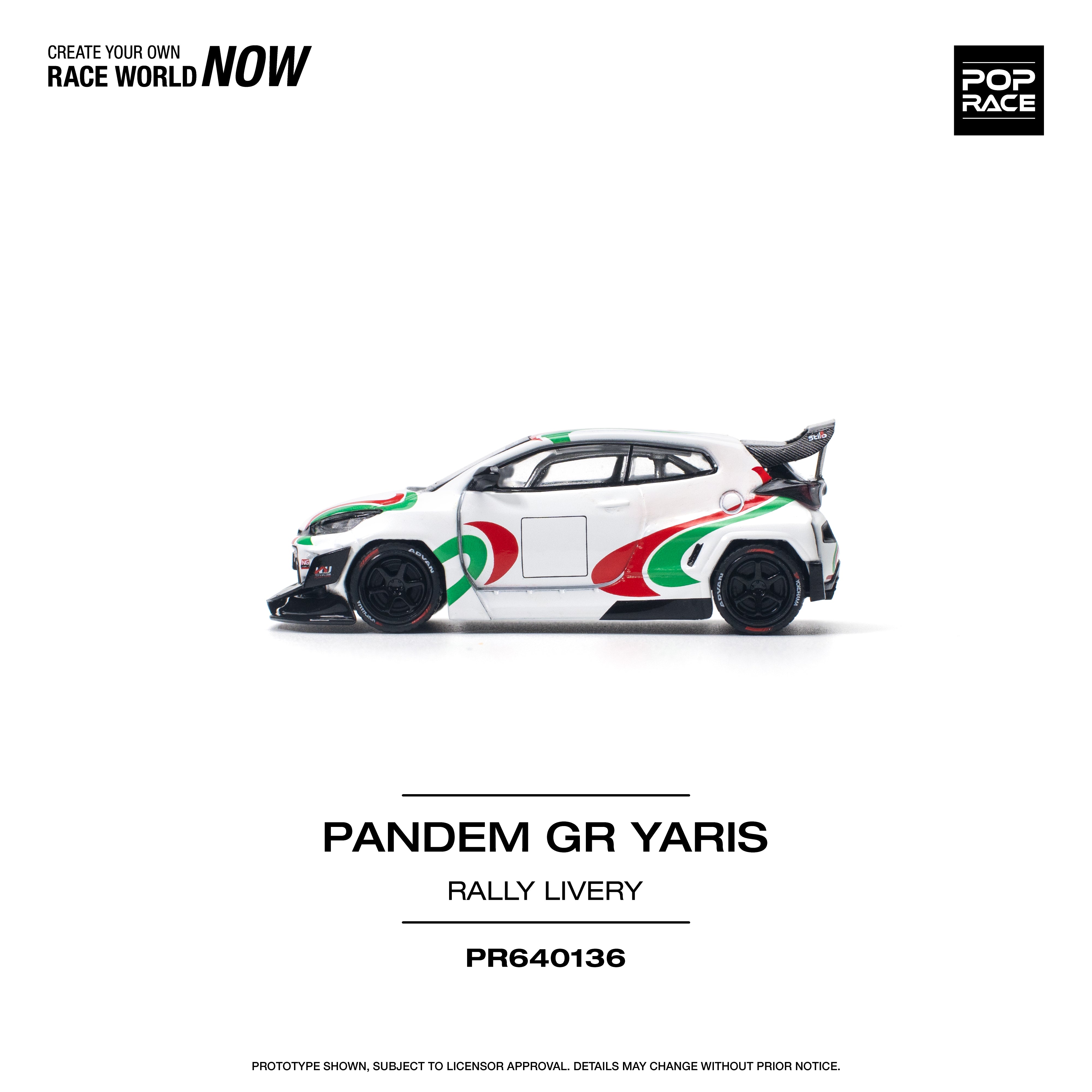 [POP RACE] 1/64 Pandem GR Yaris - Rally Livery