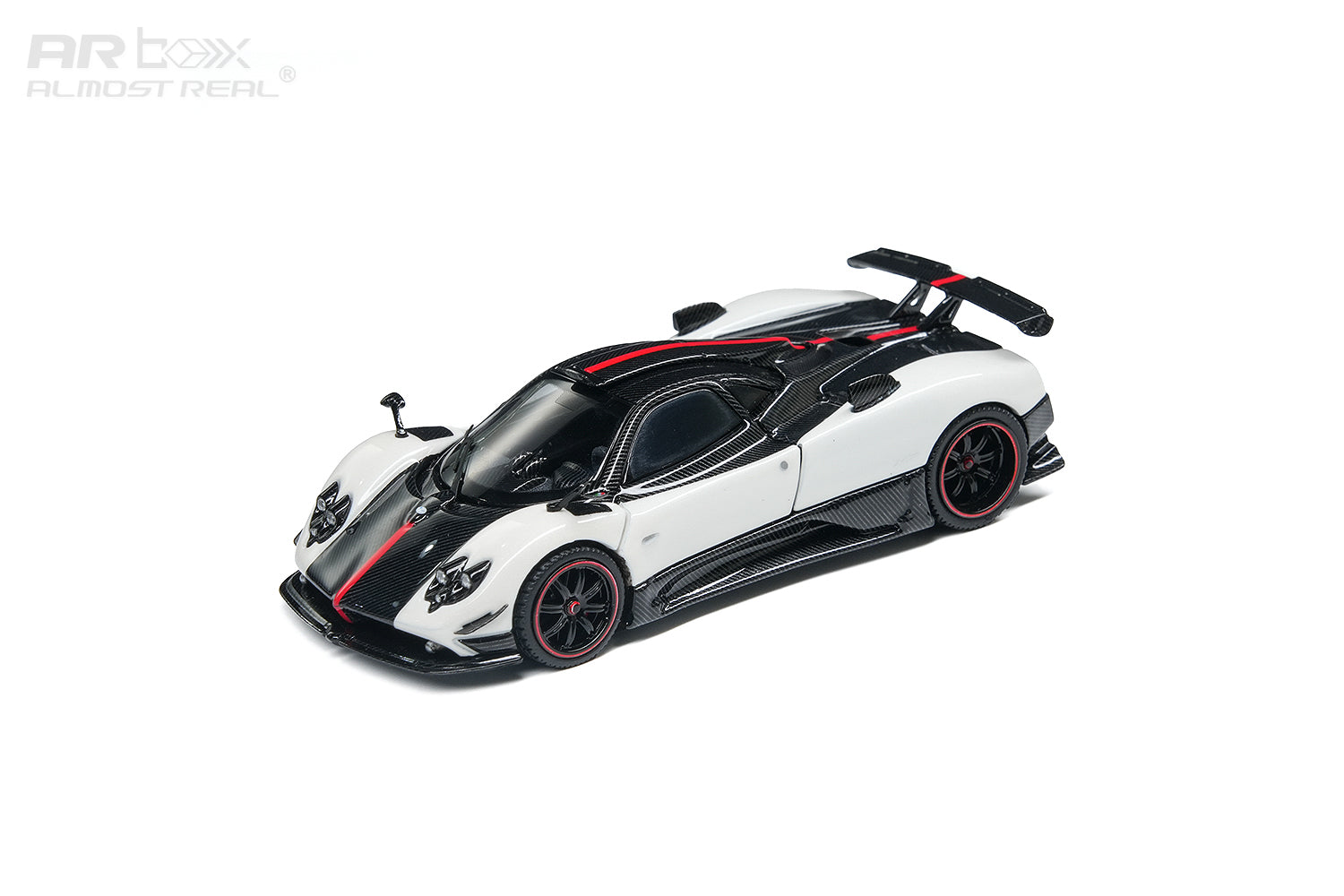 [AR BOX] 1:64 Pagani Zonda Cinque Coupe 2009 Bianco Benny - Toy Space Diecast Online Store Singapore