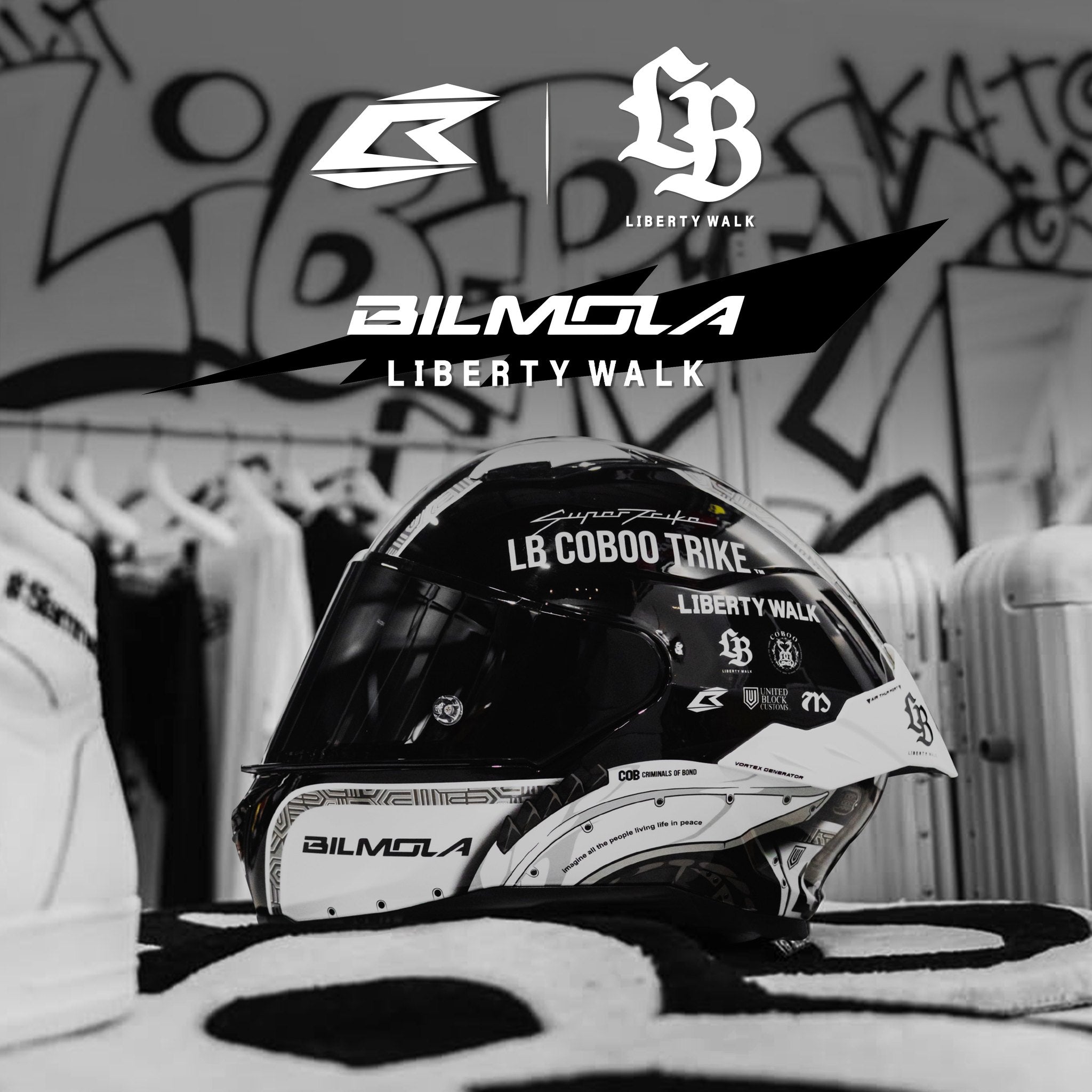 [OFFICIAL LBWK X BILMOLA] 1:1 Helmet - Toy Space Diecast Online Store Singapore