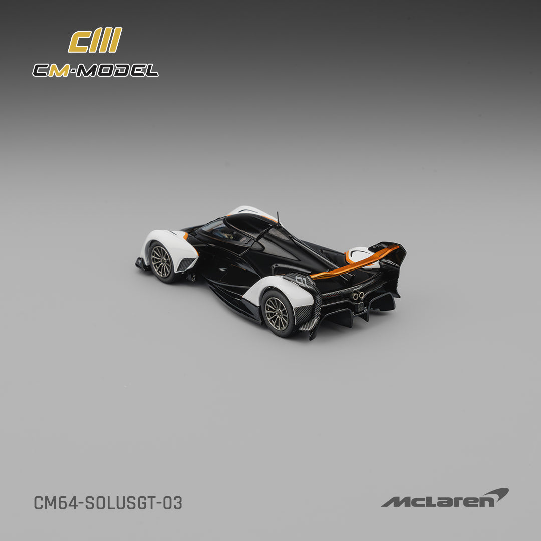[CM MODEL] 1:64 Mclaren Solus GT Black/White