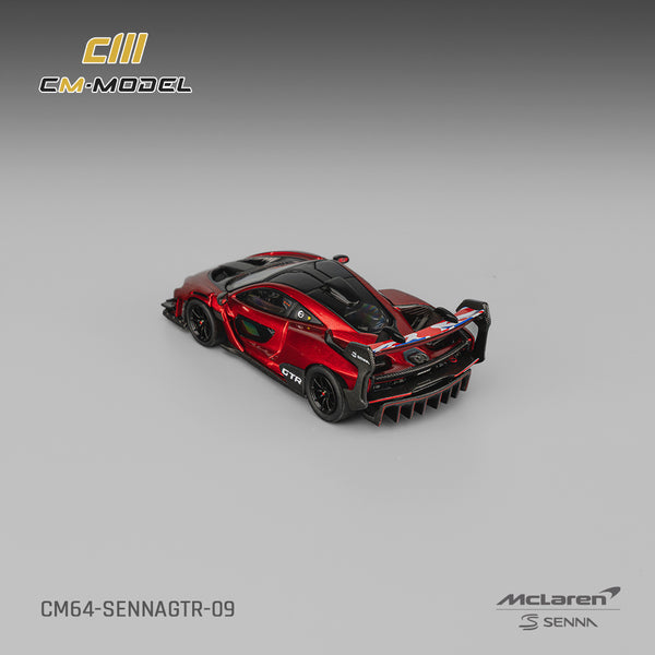 [CM MODEL] 1:64 Mclaren Senna GTR Metallic Red