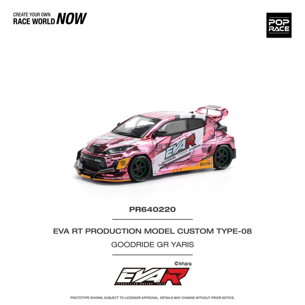 [POP RACE] 1:64 Eva RT Production Model Custom Type-08 Goodride GR Yaris