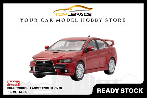 [HOBBY JAPAN] 1/64 Mitsubishi Lancer Evolution 10 Red Metallic