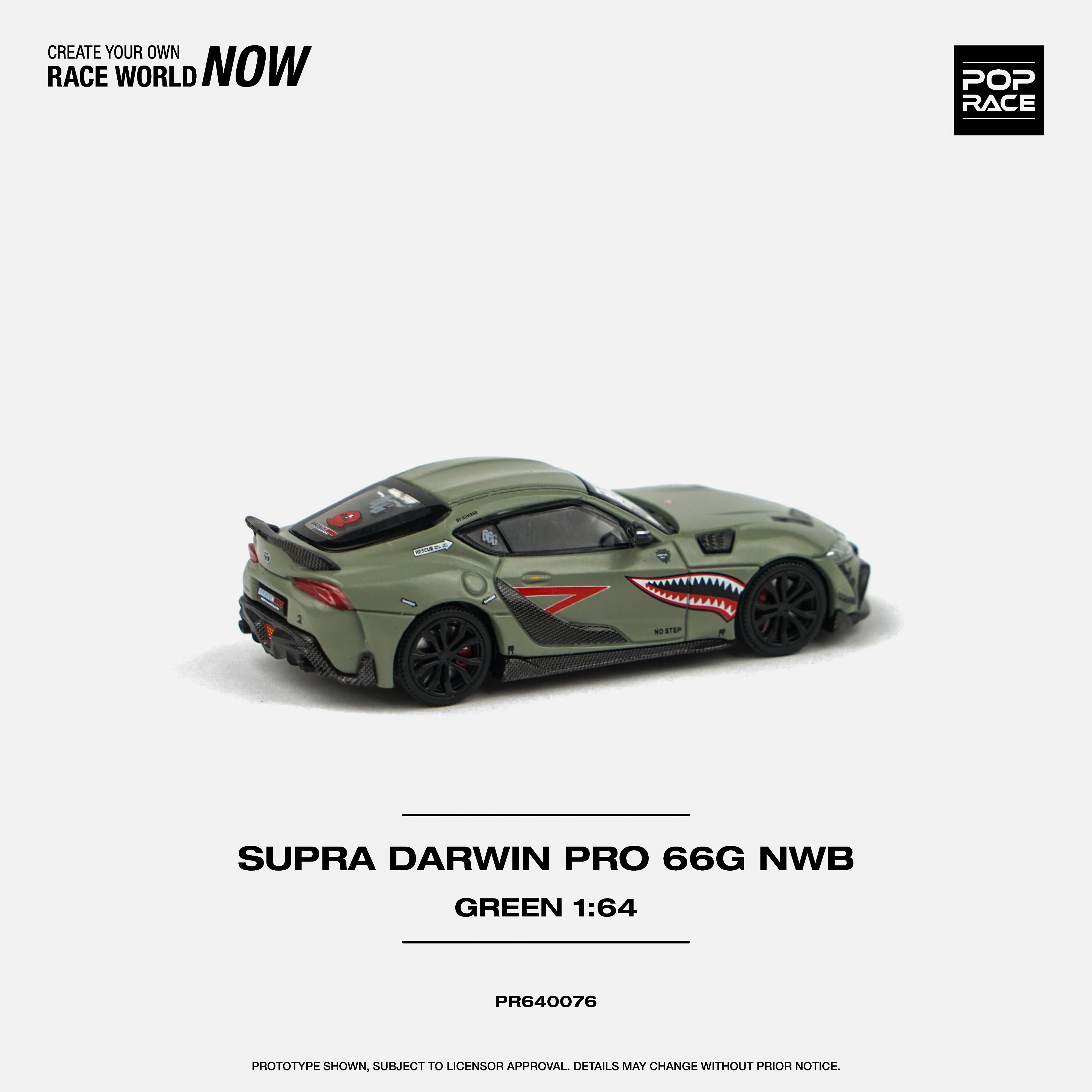 Pop Race 1/64 Darwin Pro 66G NWB Supra A90 - Green