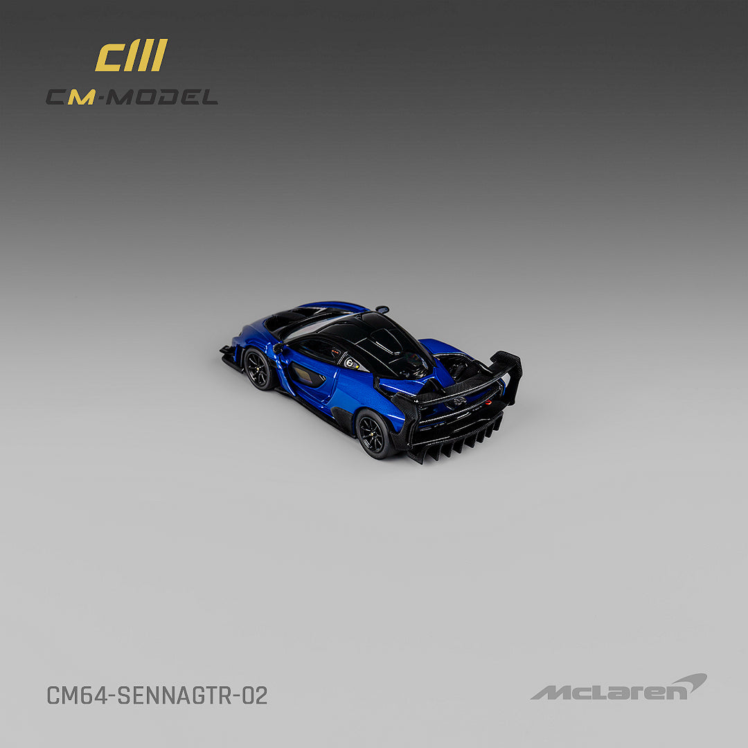 [CM MODEL] 1/64 Mclaren Senna GTR Metallic Blue