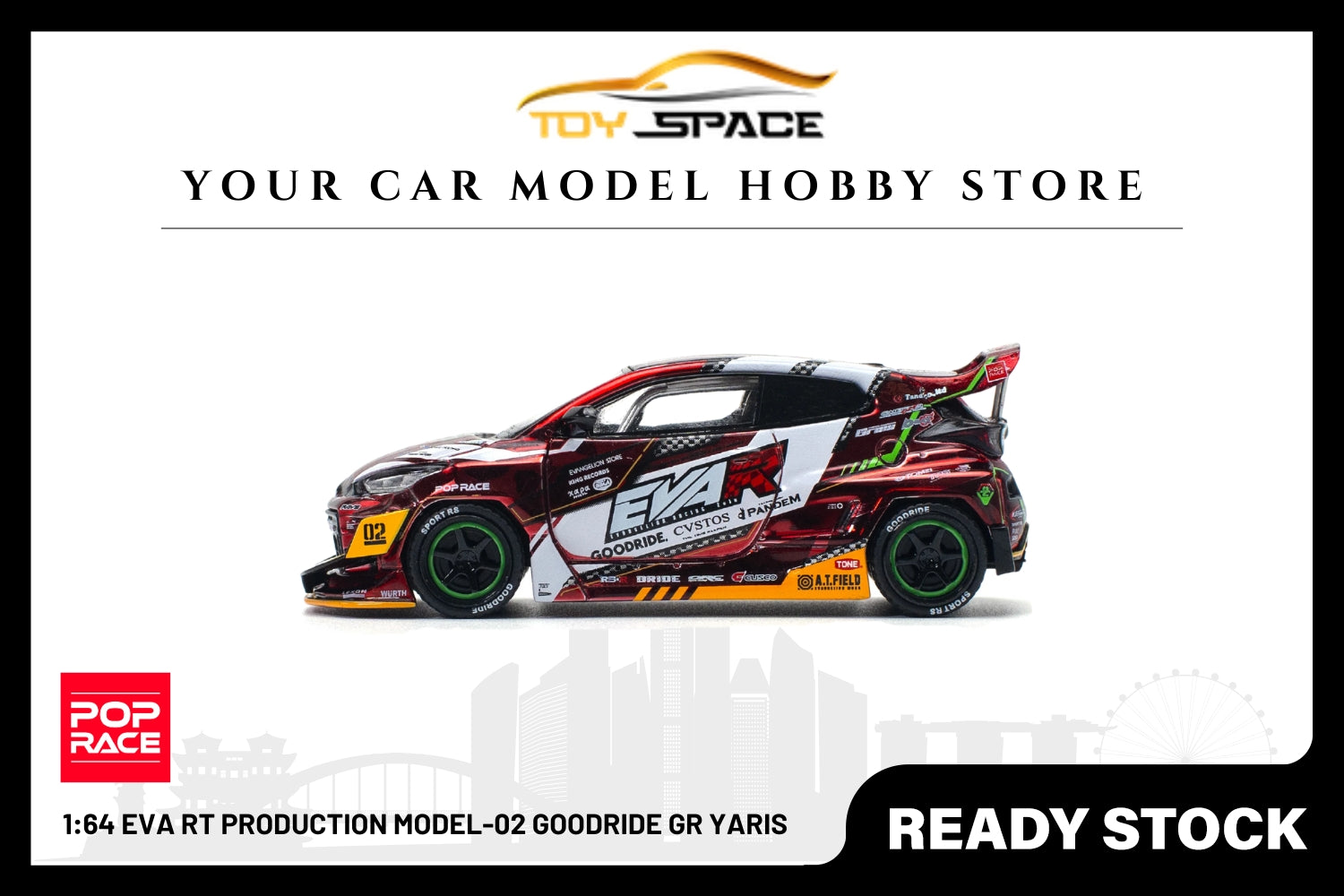 [POP RACE] 1:64 Eva RT Production Model-02 Goodride GR Yaris