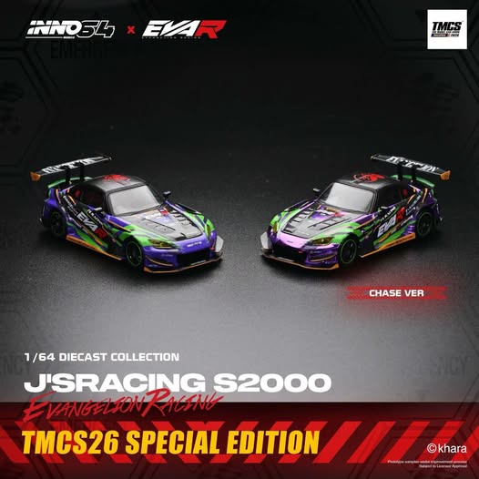 [INNO64] Honda S2000 J's Racing Evangelion Production Custom Type-01 [2026 TMCS Limited Edition]