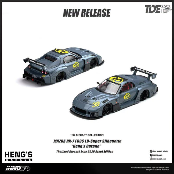 [INNO64] Mazda RX-7 (FD3S) LB-Super Silhouette “Heng’s Garage” [Thailand Diecast Expo 2026 Event Edition]