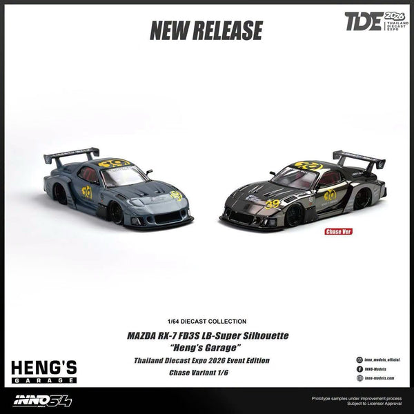 [INNO64] Mazda RX-7 (FD3S) LB-Super Silhouette “Heng’s Garage” [Thailand Diecast Expo 2026 Event Edition]