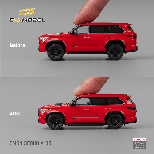 [CM MODEL] 1:64 Toyota Sequoia Red