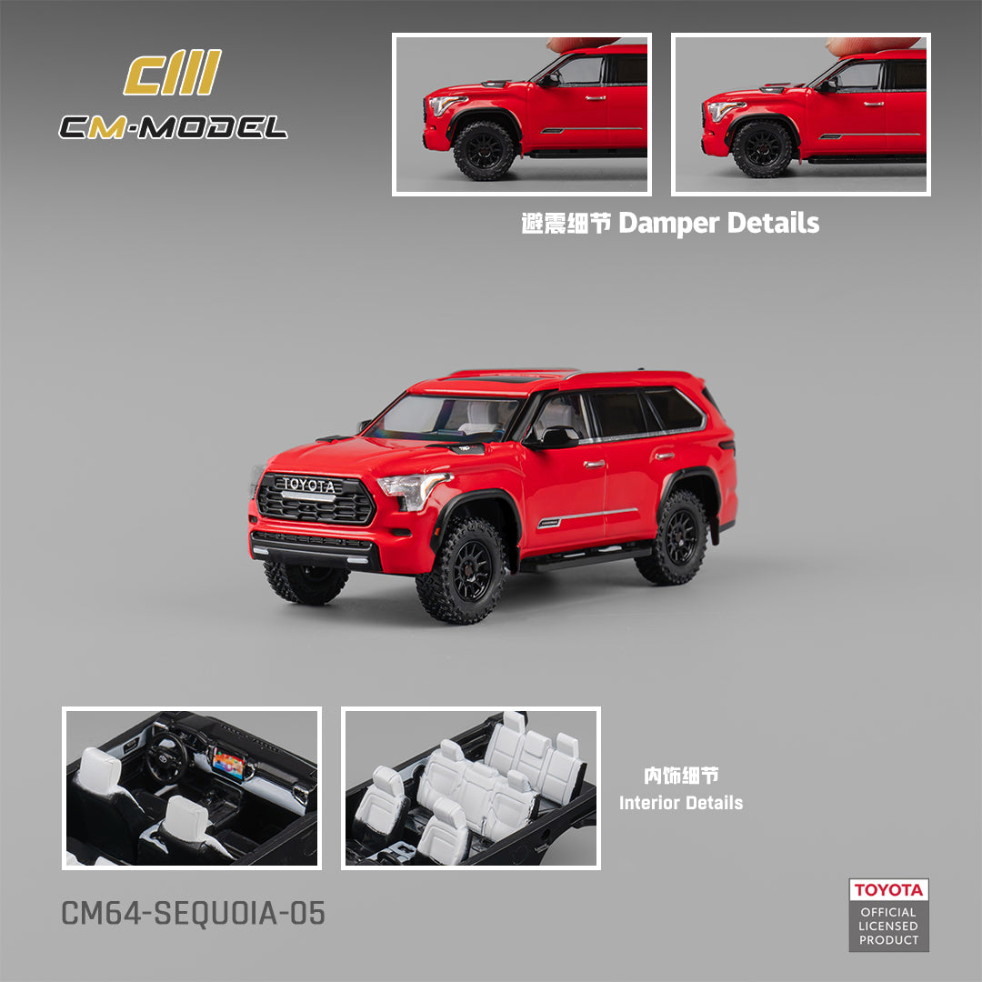 [CM MODEL] 1:64 Toyota Sequoia Red