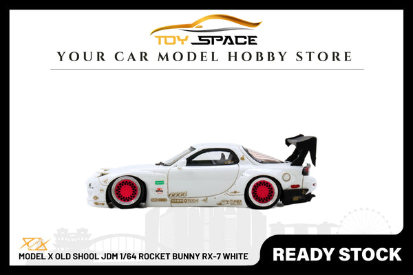 [ERROR 404 MODEL] x Old Shool JDM 1/64 Rocket Bunny RX-7 White