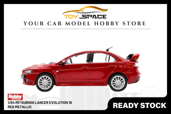 Hobby Japan 1/64 Mitsubishi Lancer Evolution 10 Red Metallic