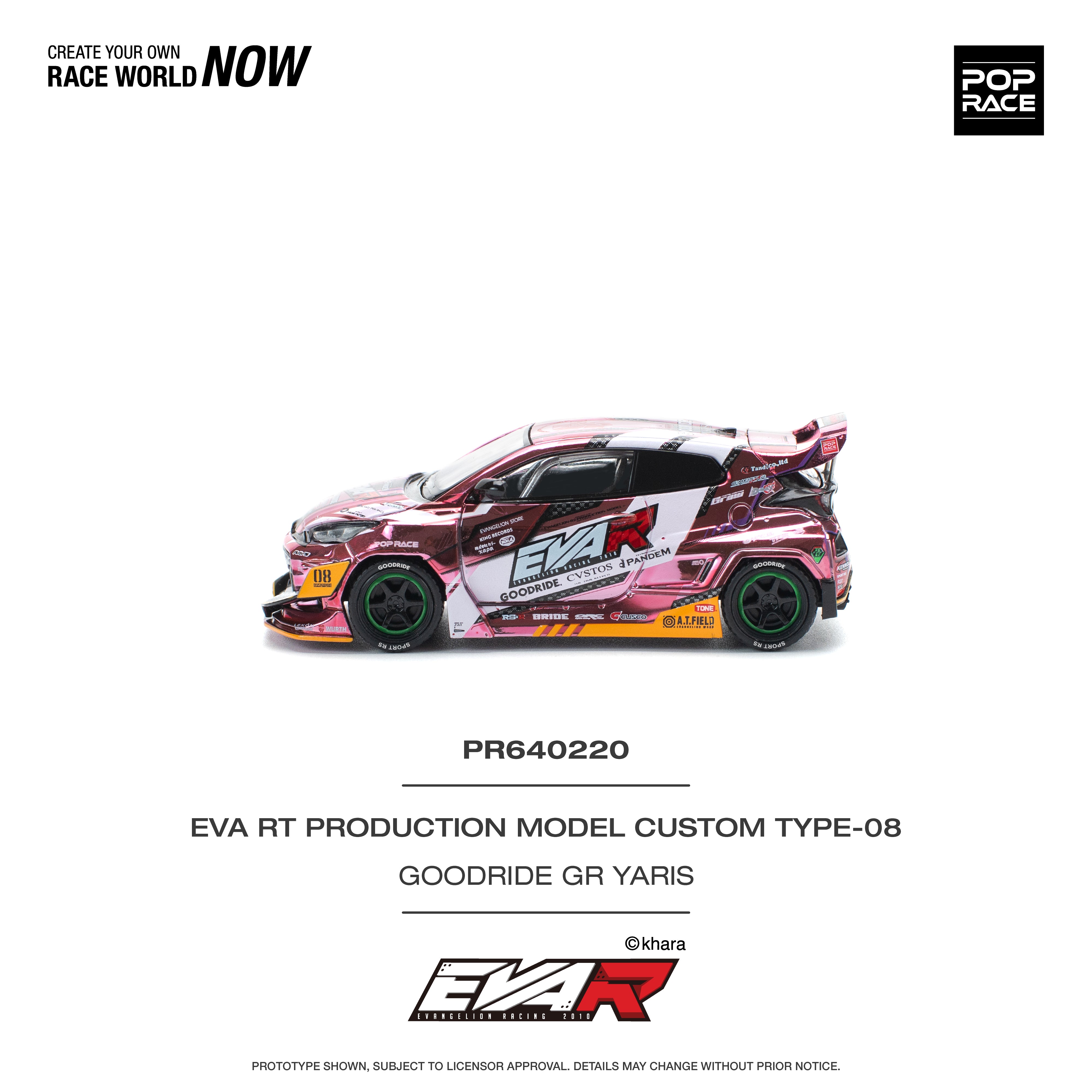 [POP RACE] 1:64 Eva RT Production Model Custom Type-08 Goodride GR Yaris