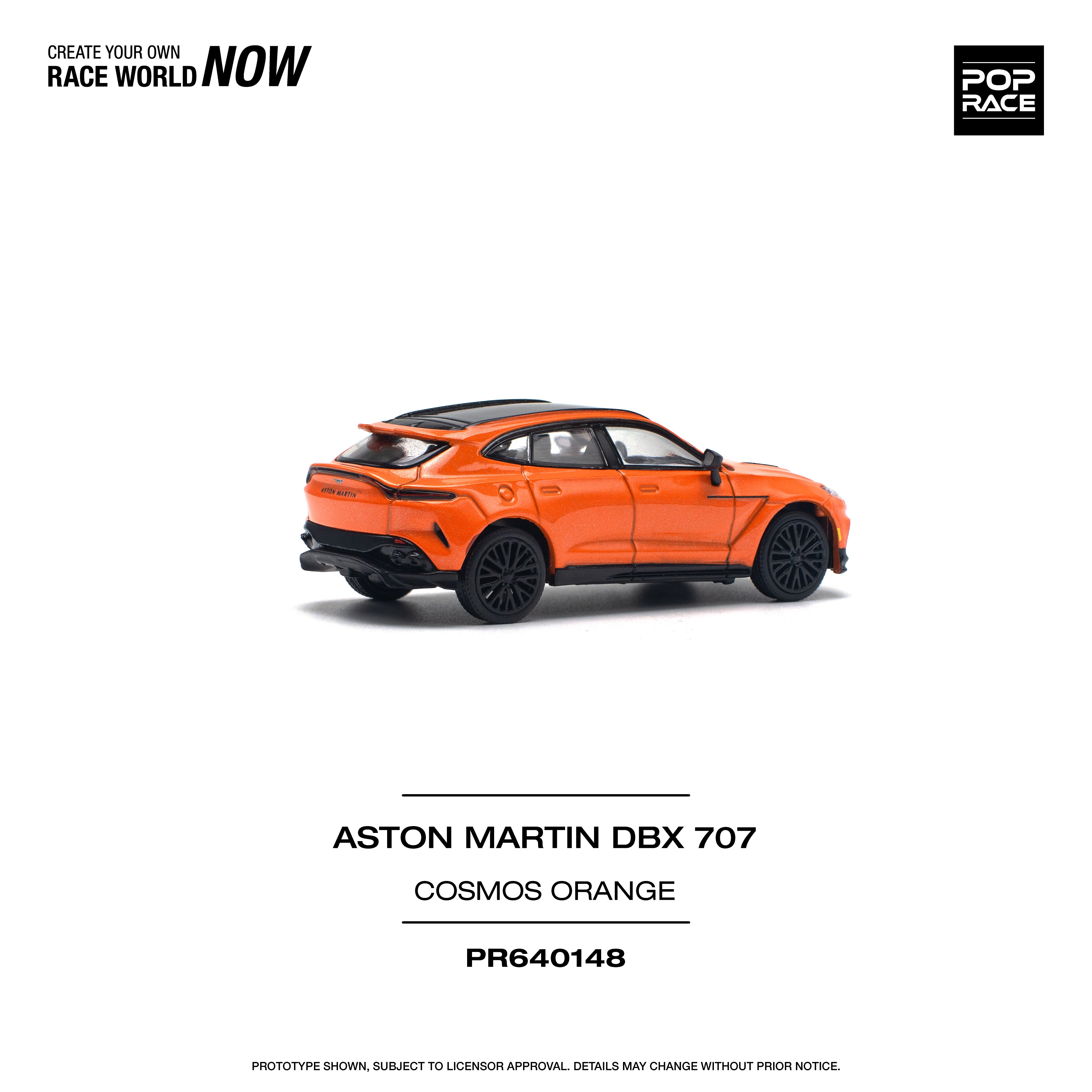 [POP RACE] 1/64 Aston Martin DBX 707 - Cosmos Orange