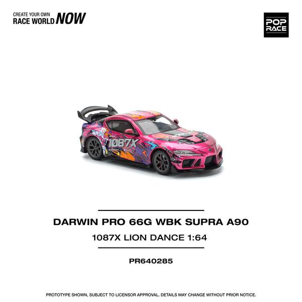 [POP RACE] 1:64 Darwin Pro 66G WBK Supra (A90) 1087X Lion Dance