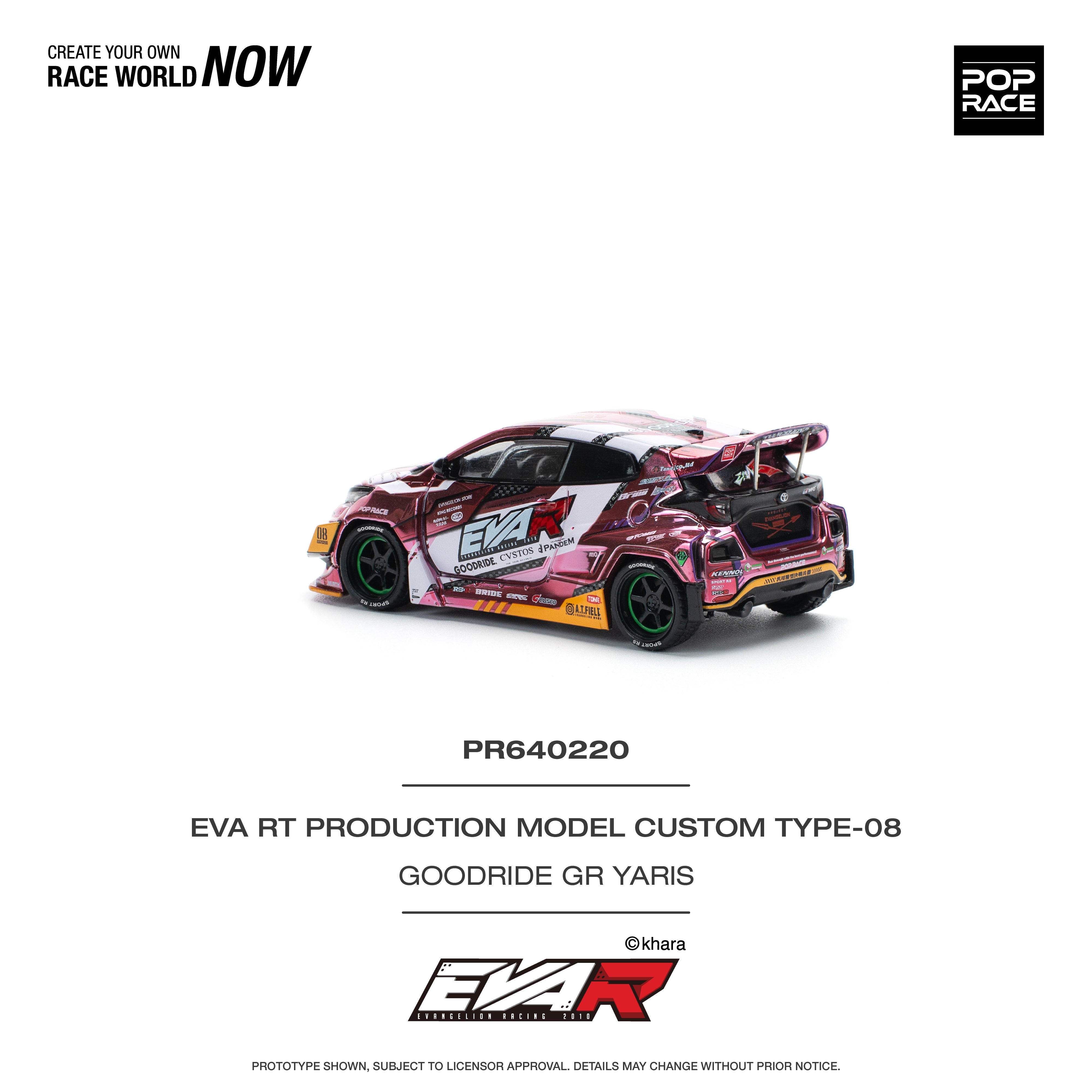 [POP RACE] 1:64 Eva RT Production Model Custom Type-08 Goodride GR Yaris