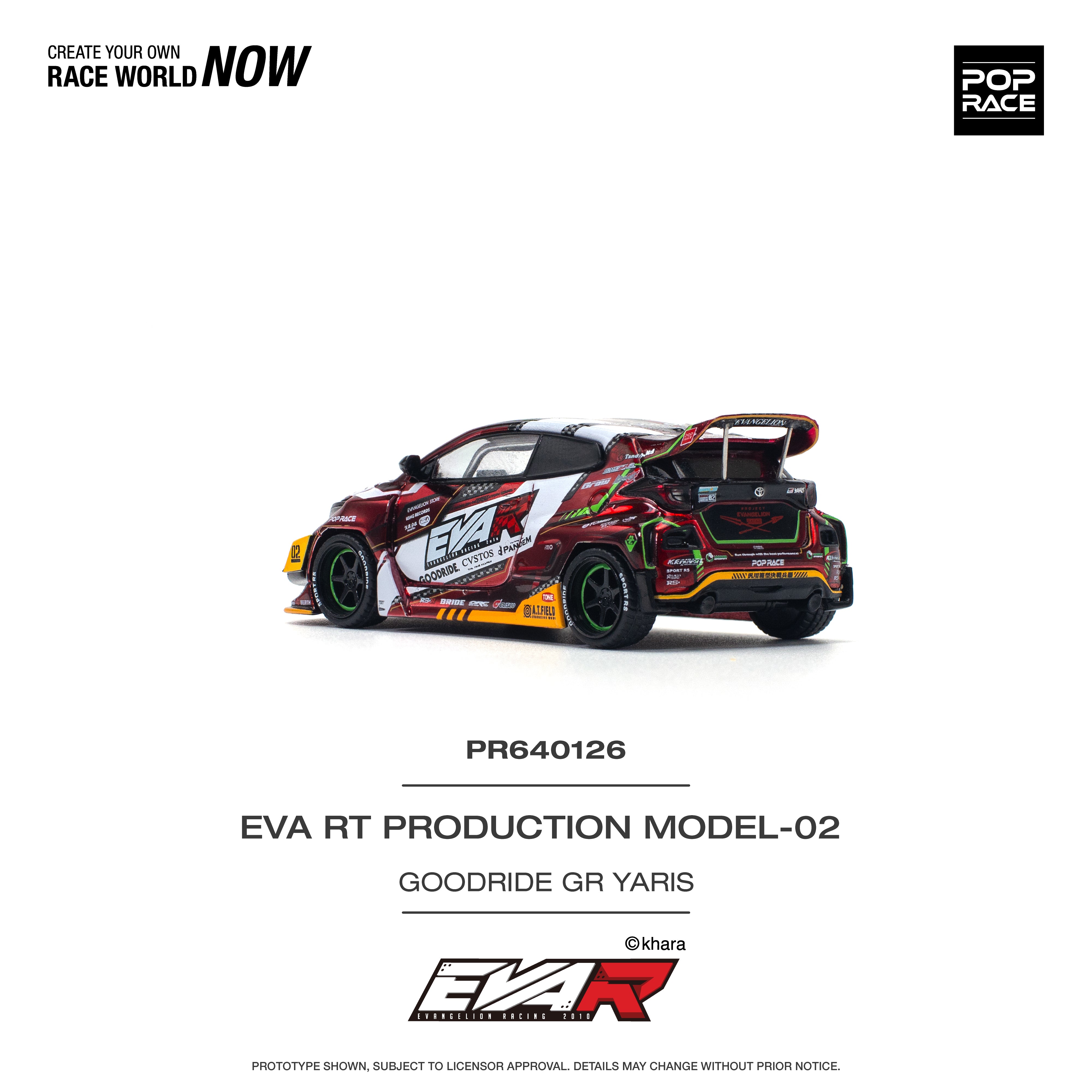 [POP RACE] 1:64 Eva RT Production Model-02 Goodride GR Yaris