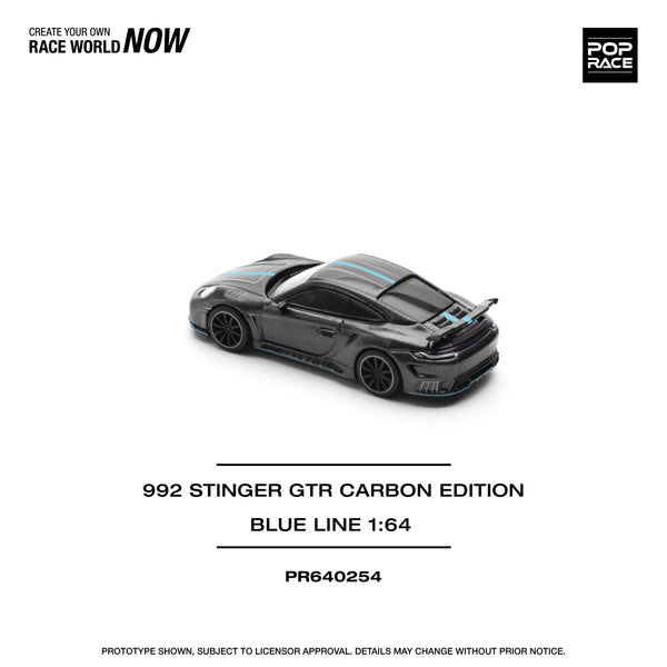 [POP RACE] 1:64 992 Stinger GTR Carbon Edition (Blue Line)