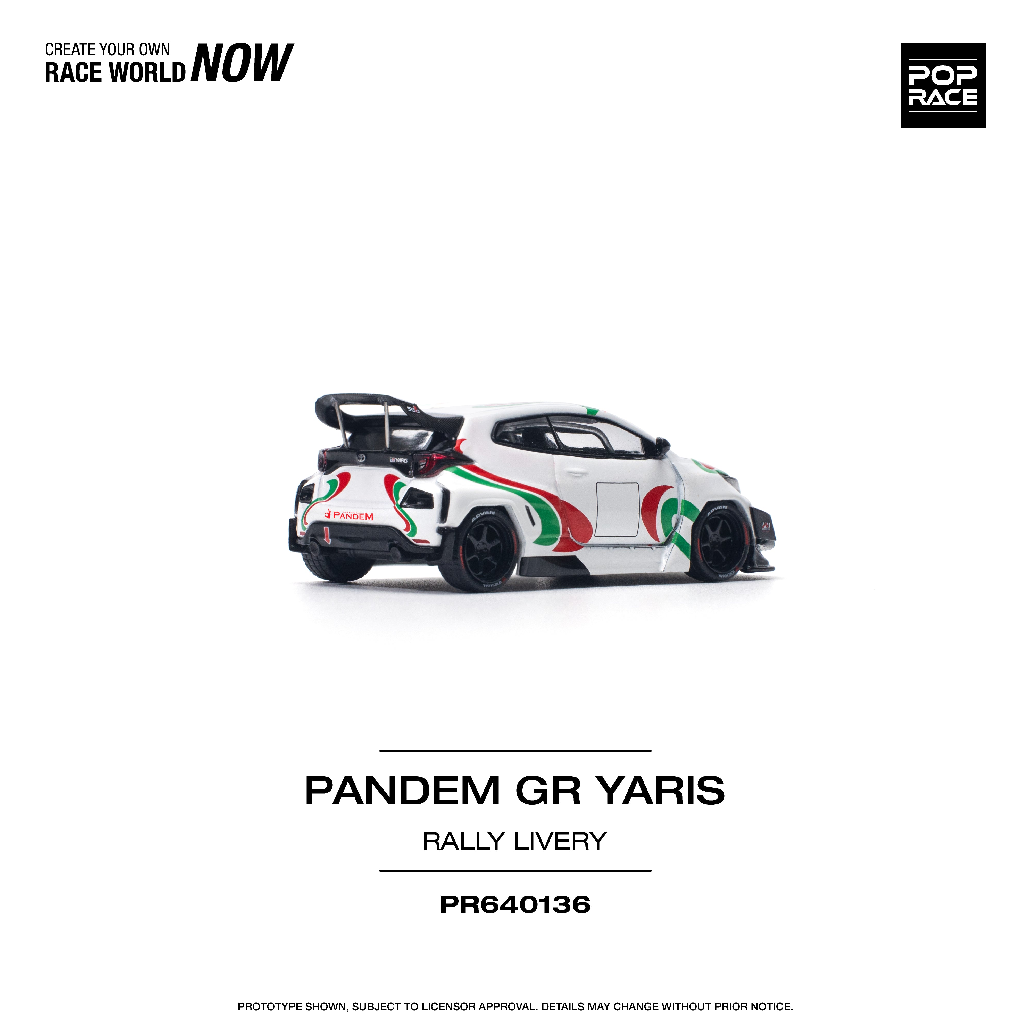 [POP RACE] 1/64 Pandem GR Yaris - Rally Livery