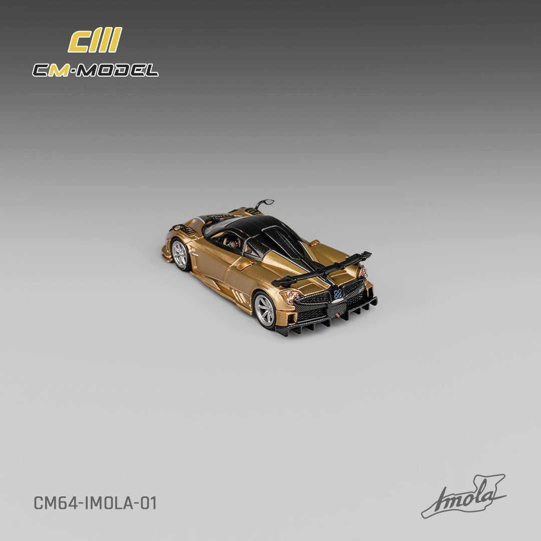 [CM MODEL] 1:64 Pagani Imola Gold Full Carbon