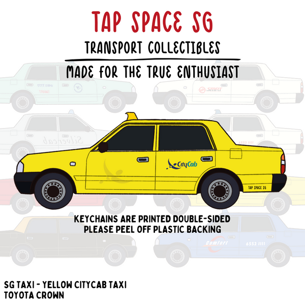 The SG Yellow CityCab Taxi Keychain