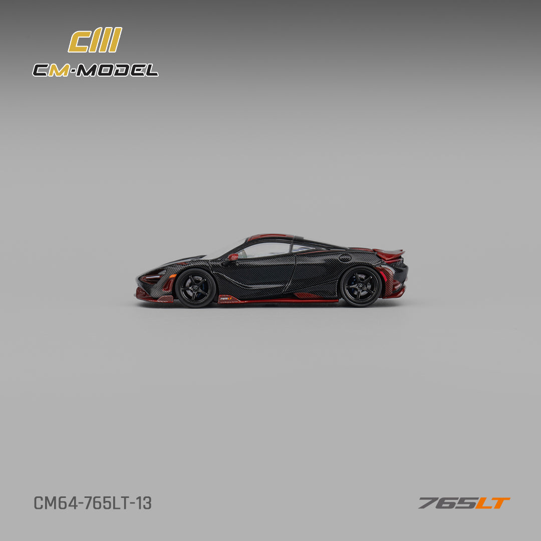 [CM MODEL] 1:64 Mclaren 765LT Full Carbon Red