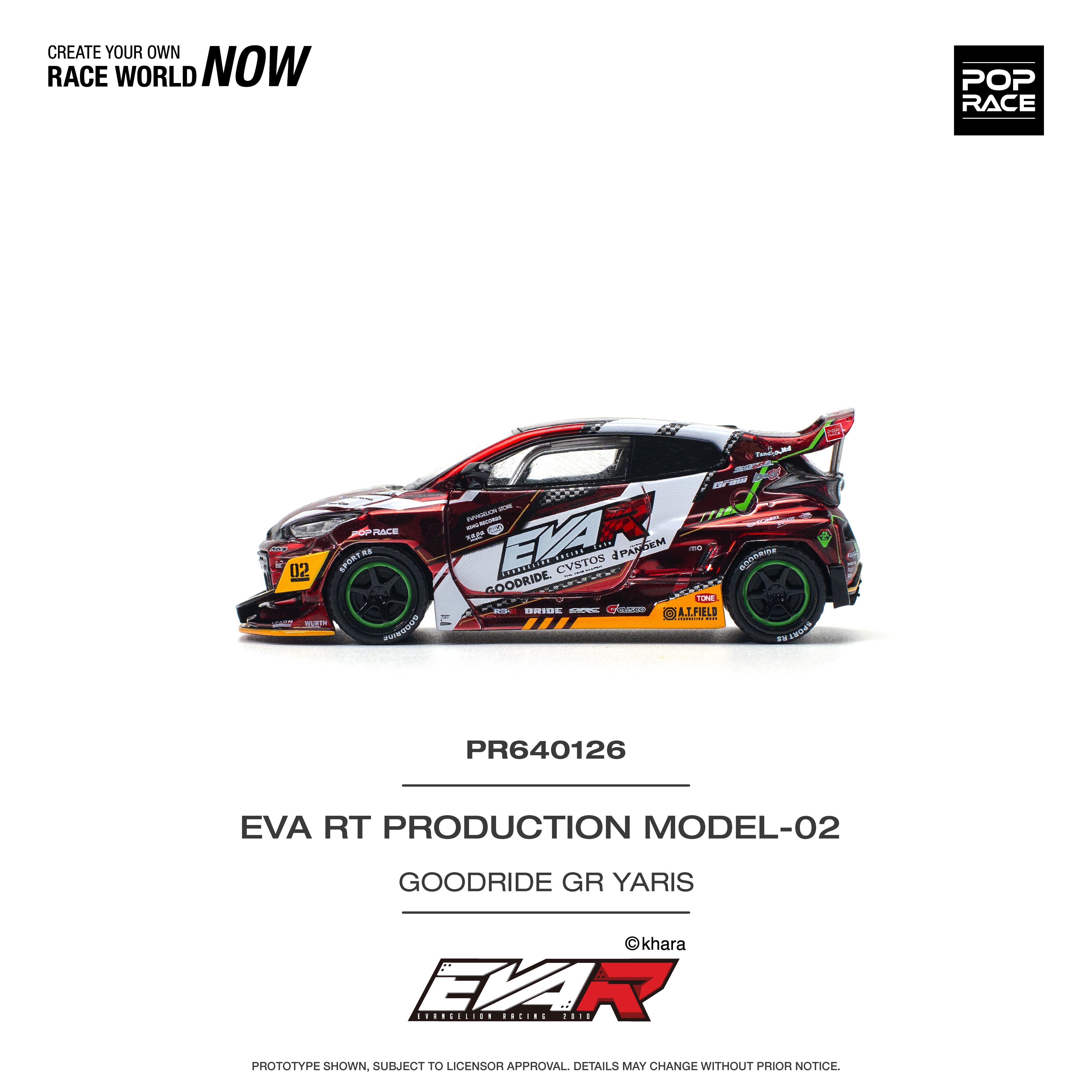 [POP RACE] 1:64 Eva RT Production Model-02 Goodride GR Yaris