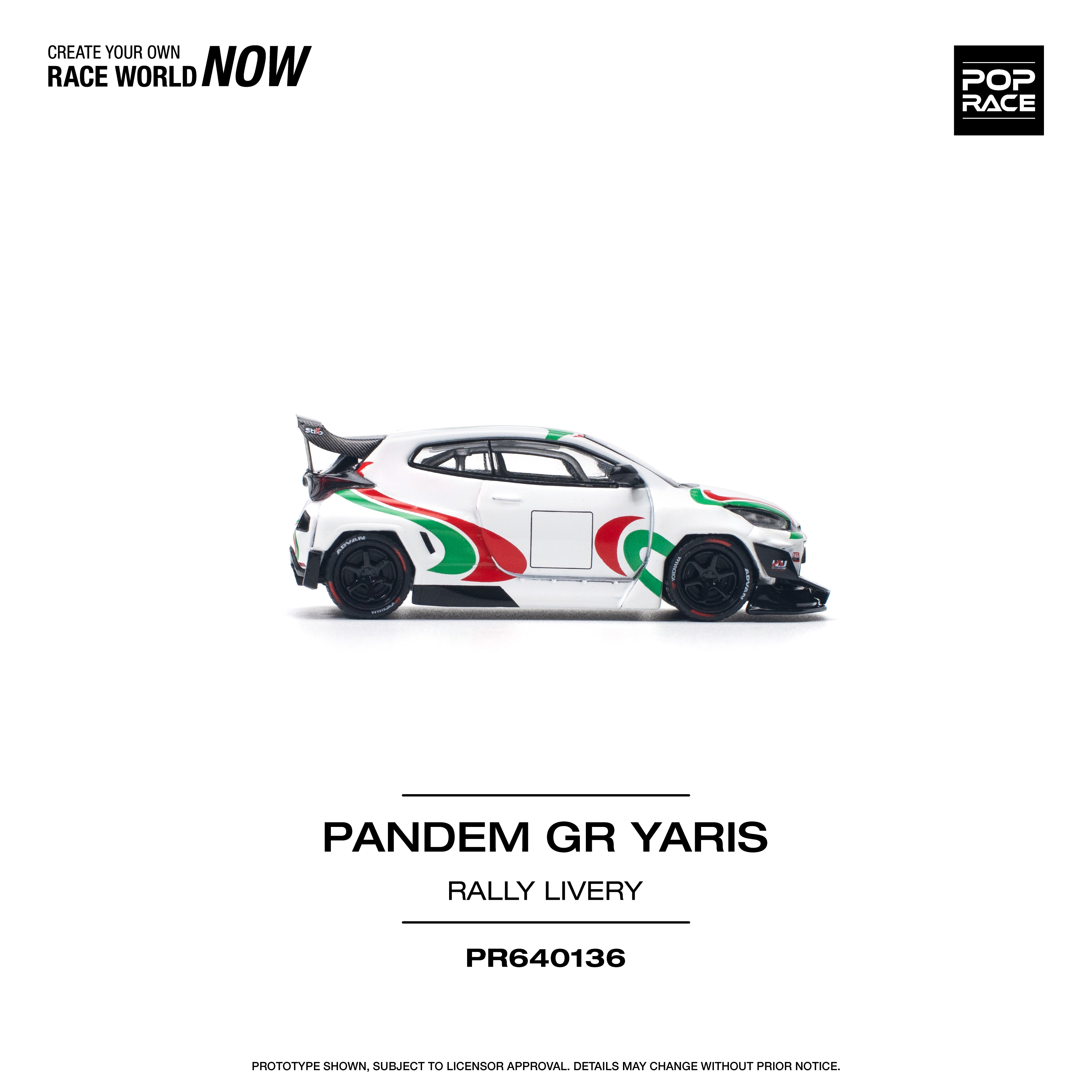 [POP RACE] 1/64 Pandem GR Yaris - Rally Livery