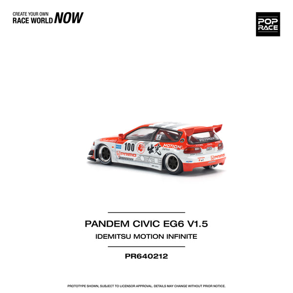 [POP RACE] 1:64 Pandem Civic EG6 V1.5 Idemitsu Motion Infinite