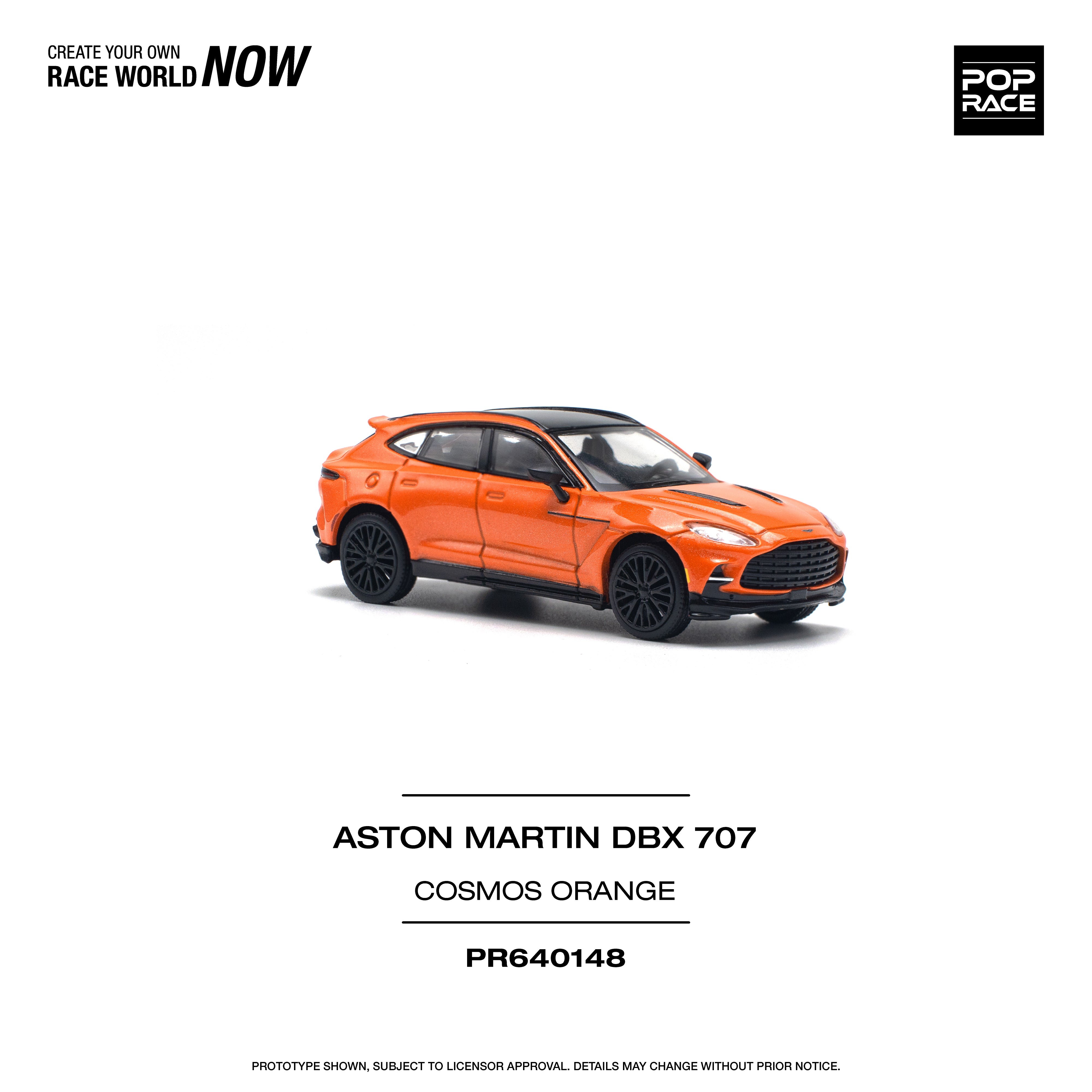 [POP RACE] 1/64 Aston Martin DBX 707 - Cosmos Orange