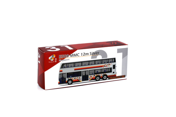 Tiny City SG31 Diecast - E500 MMC Bus Silver (190)