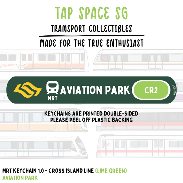 Aviation Park MRT Station Keychain