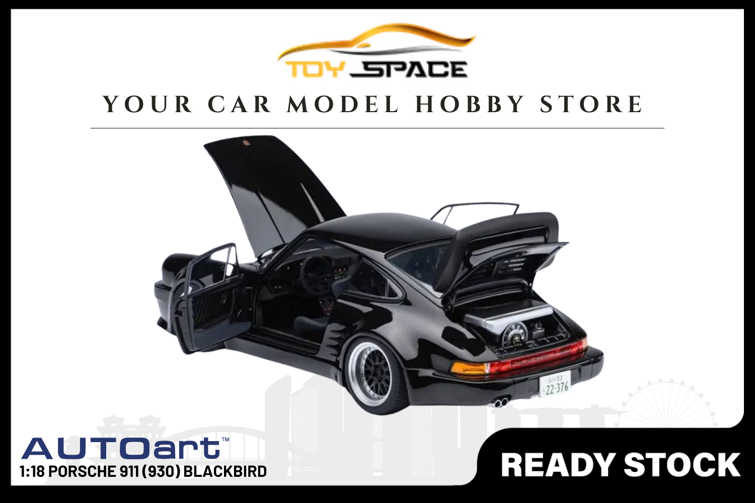 [AUTOART] 1:18 Porsche 911 (930) Blackbird