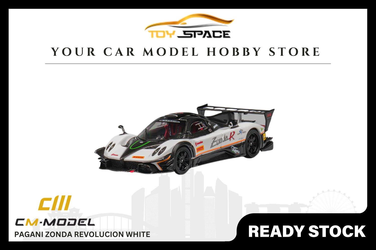 [CM MODEL] 1:64 Pagani Zonda Revolucion White