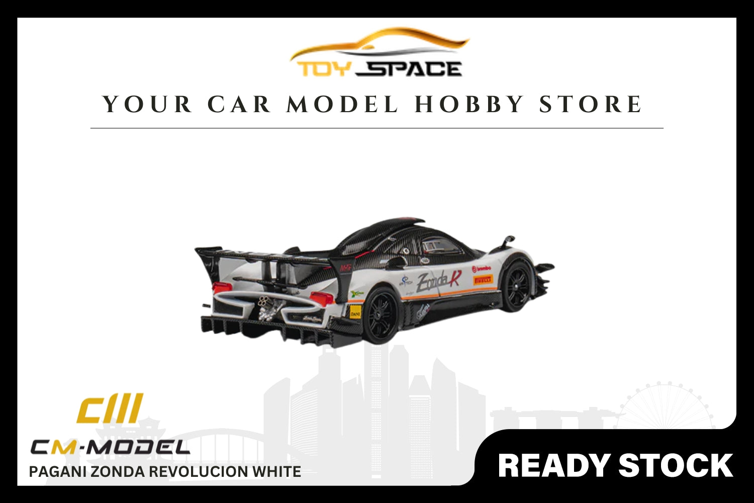 [CM MODEL] 1:64 Pagani Zonda Revolucion White