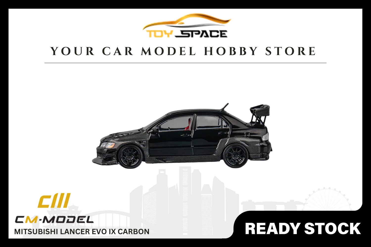 [CM MODEL] 1:64 Mitsubishi Lancer Evo IX Carbon