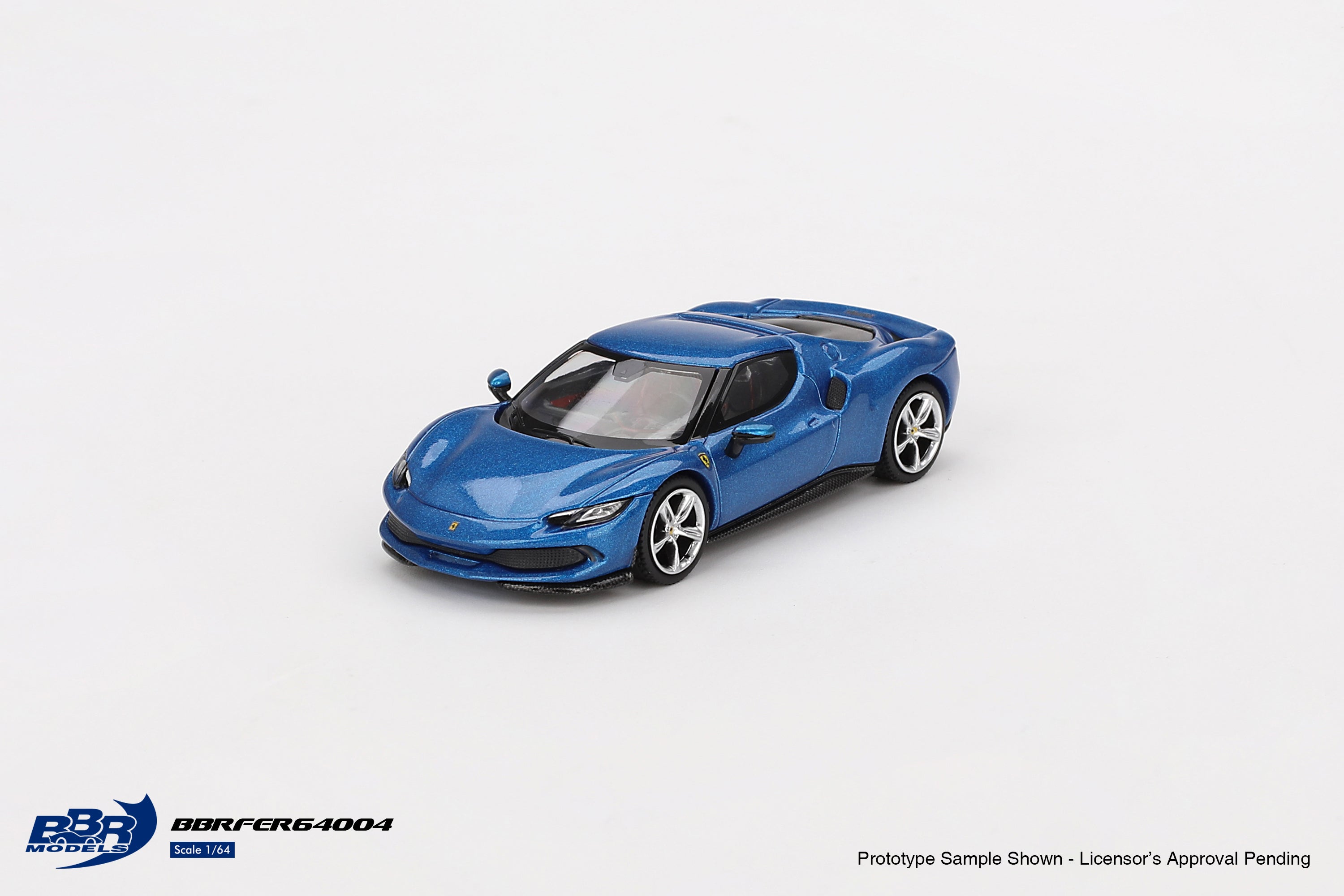 [BBR MODELS] 1:64 Ferrari 296 GTB Blu Corsa