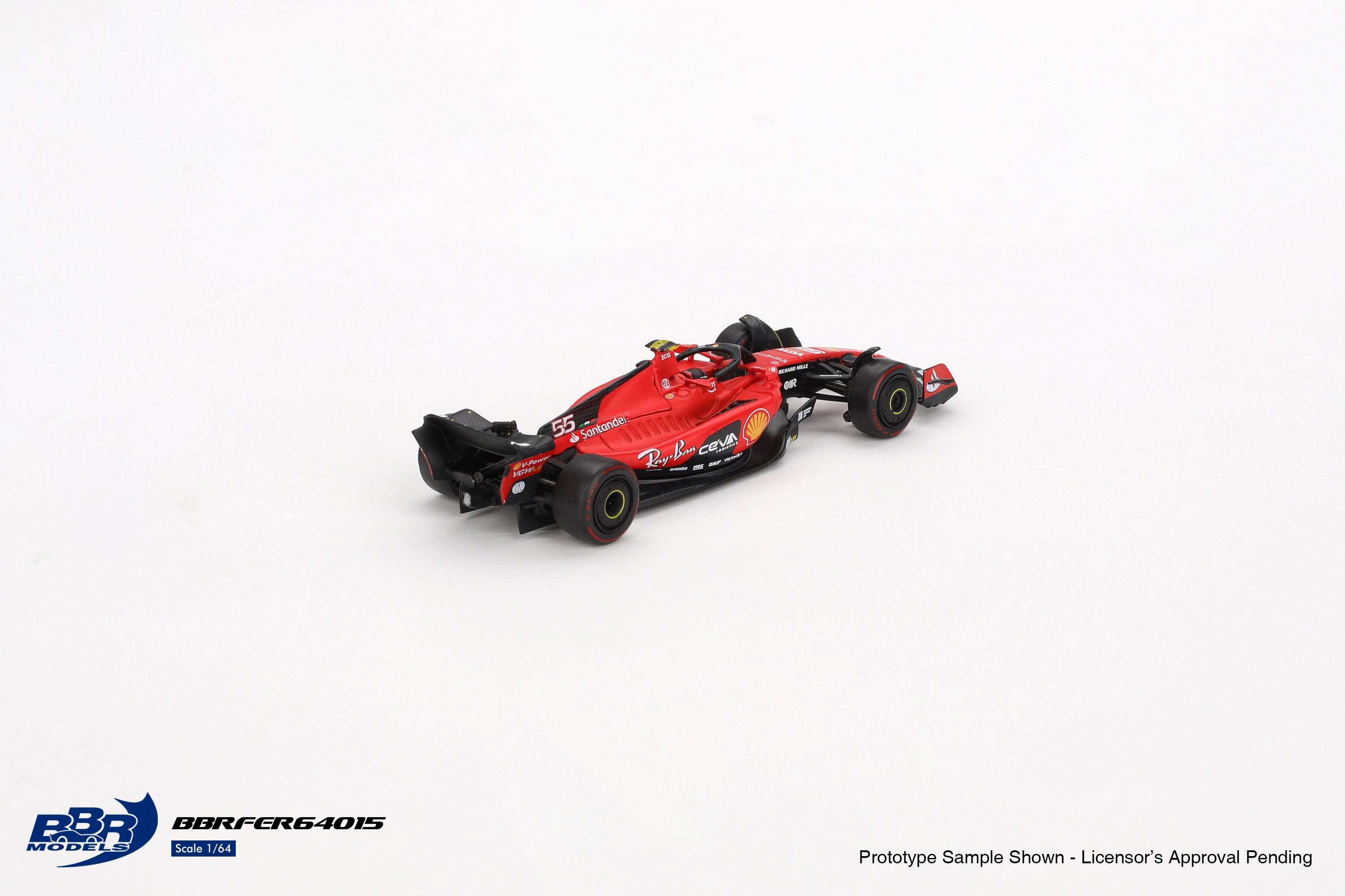 [BBR MODELS] 1:64 Ferrari SF23 #55 C. Sainz 2023 Bahrain GP