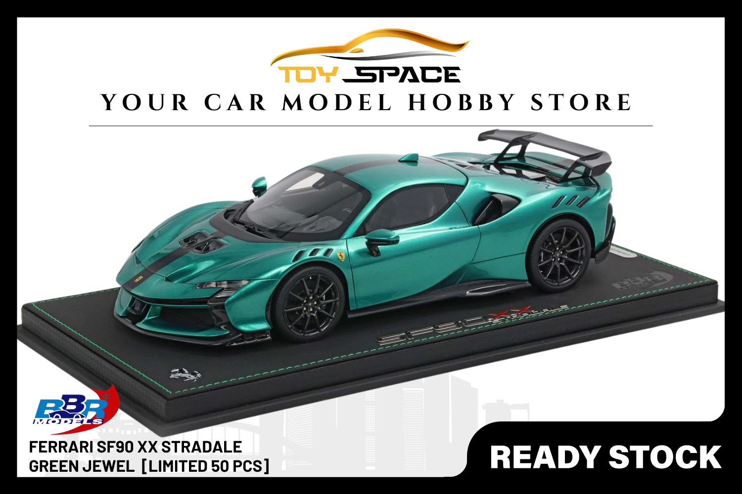[BBR MODELS] 1/18 Ferrari SF90 XX Stradale Green Jewel [Limited 50 pcs]